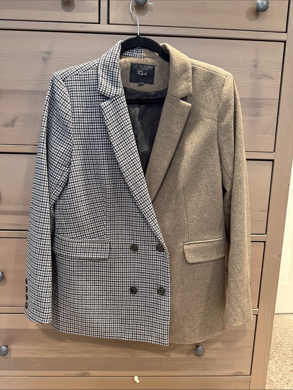 Rails Cody Mixed Check Blazer